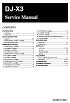 Alinco DJ-X3 Service Manual Alinco DJ-X3 Service Manual